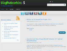 Tablet Screenshot of blog.sebcorbin.fr